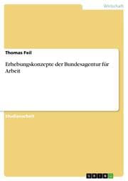 Cover von Erhebungskonzepte der Bundesagentur für Arbeit