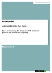 Cover von Antisemitismus bei Kant?