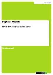 Cover von Haiti. Das Haitianische Kreol