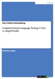 Cover von Computer-based Language Testing: C-Test vs.Rapid Profile
