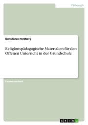 Cover von Religionspädagogische Materialien für den Offenen Unterricht in der Grundschule