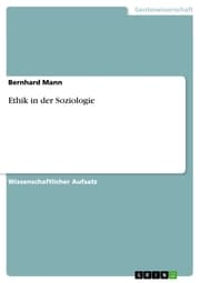 Cover von Ethik in der Soziologie