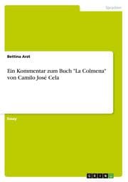 Cover von Ein Kommentar zum Buch 'La Colmena' von Camilo José Cela