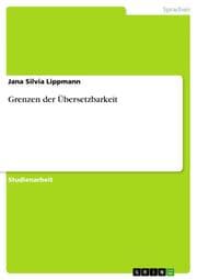 Cover von Grenzen der Übersetzbarkeit