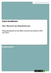 Cover von Der Mensch als Handelsware