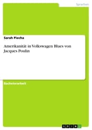 Cover von Amerikanität in Volkswagen Blues von Jacques Poulin