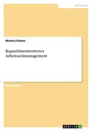 Cover von Kapazitätsorientiertes Arbeitszeitmanagement