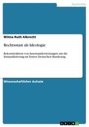 Cover von Rechtsstaat als Ideologie