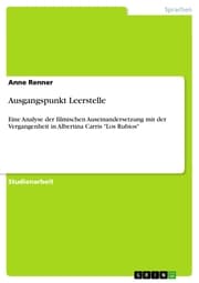 Cover von Ausgangspunkt Leerstelle