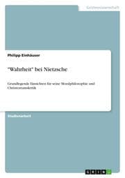 Cover von 'Wahrheit' bei Nietzsche