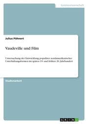 Cover von Vaudeville und Film