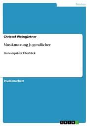 Cover von Musiknutzung Jugendlicher