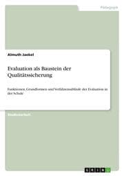 Cover von Evaluation als Baustein der Qualitätssicherung