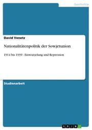 Cover von Nationalitätenpolitik der Sowjetunion