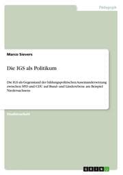 Cover von Die IGS als Politikum