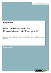 Cover von Ethik und Ökonomie in den Krankenhäusern - ein Widerspruch?
