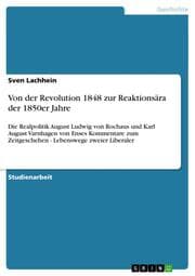 Cover von Von der Revolution 1848 zur Reaktionsära der 1850er Jahre