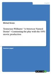 Cover von Tennessee Williams' 'A Streetcar Named Desire' - Contrasting the play with the 1951 movie production