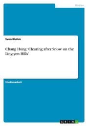 Cover von Chang Hung 'Clearing after Snow on the Ling-yen Hills'