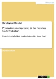 Cover von Produktionsmanagement in der Sozialen Marktwirtschaft