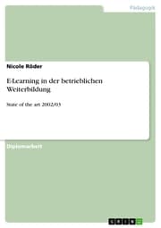 Cover von E-Learning in der betrieblichen Weiterbildung