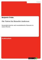 Cover von Die Nation bei Benedict Anderson