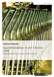 Cover von Investitionsklima in der Ukraine 2008