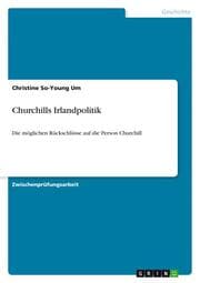 Cover von Churchills Irlandpolitik
