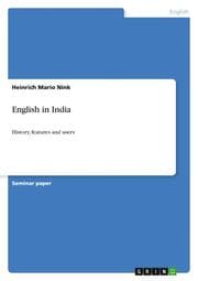 Cover von English in India