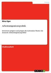 Cover von Arbeitsmigrationspolitik