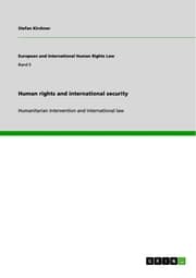 Cover von Human rights and international security