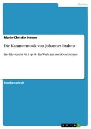 Cover von Die Kammermusik von Johannes Brahms