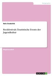 Cover von Rockfestivals. Touristische Events der Jugendkultur
