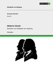 Cover von Weberin Schuld