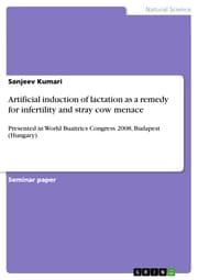 Cover von Artificial induction of lactation as a remedy for infertility and stray cow menace