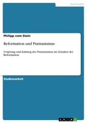 Cover von Reformation und Puritanismus
