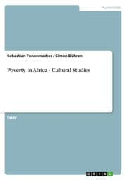 Cover von Poverty in Africa - Cultural Studies