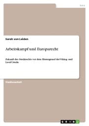 Cover von Arbeitskampf und Europarecht