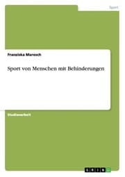 Cover von Sport von Menschen mit Behinderungen