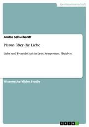 Cover von Platon über die Liebe