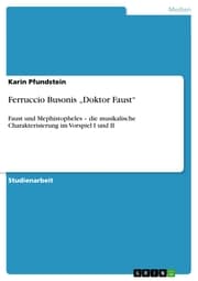 Cover von Ferruccio Busonis 'Doktor Faust'