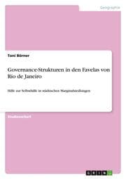 Cover von Governance-Strukturen in den Favelas von Rio de Janeiro