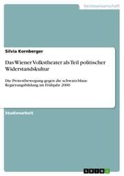 Cover von Das Wiener Volkstheater als Teil politischer Widerstandskultur