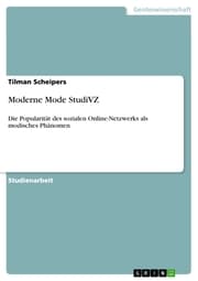 Cover von Moderne Mode StudiVZ