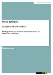Cover von Moderne Mode StudiVZ