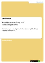 Cover von Vermögensverteilung und Inflationsgefahren