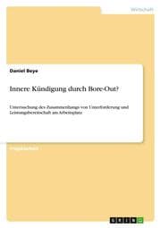 Cover von Innere Kündigung durch Bore-Out?
