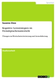 Cover von Kognitive Lernstrategien im Fremdsprachenunterricht