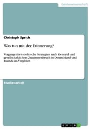 Cover von Was tun mit der Erinnerung?