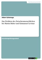 Cover von Das Problem des Zwischenmenschlichen bei Martin Buber und Emmanuel Levinas